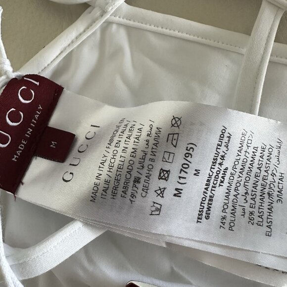 NWT GUCCI Sparkling Swimwear Swimsuit Jersey Bikini Set SZ M 100% Authentic - Picture 7 of 10